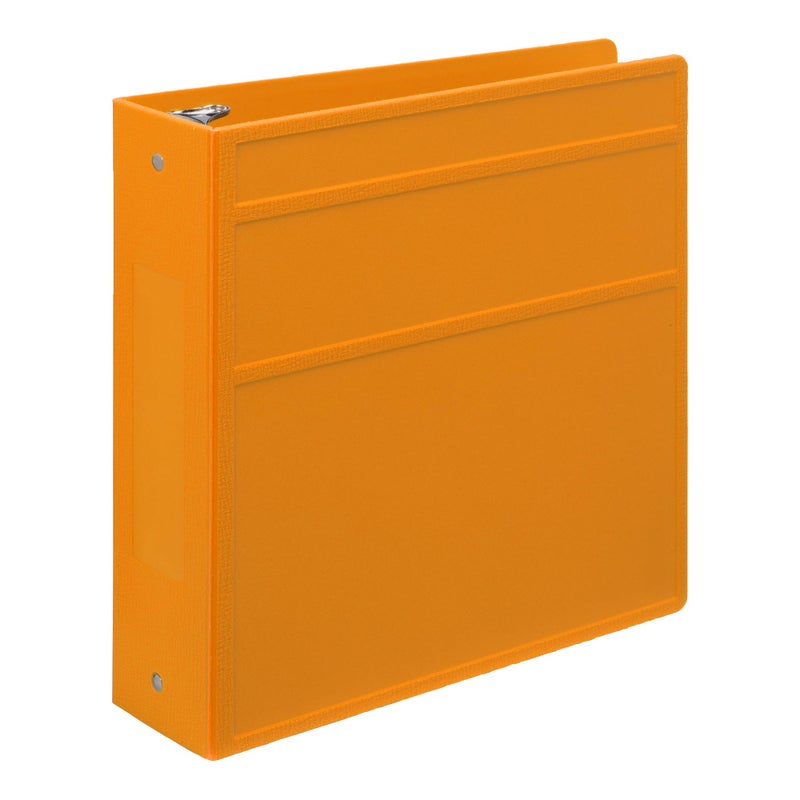 Carstens 3-Inch Heavy Duty 3-Ring Binder - Side Opening, Mango, Durable Plastic, Precision No-Gap Rings, Waterproof Cover, No Pockets, Holds 400 US Letter Sheets, BPA-Free, Made in USA (1736-00-3R) - Image 1